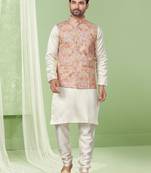 Outluk wedding collection vol 5 silk modi jacket kurta pajama for men