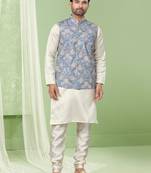 Outluk wedding collection vol 5 silk modi jacket kurta pajama for men