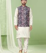 Outluk wedding collection vol 5 silk modi jacket kurta pajama for men