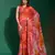 Coral Sequin Embroidery Chiffon Saree with Blouse