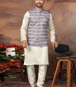 Outluk wedding collection vol 6 silk modi jacket kurta pajama for men