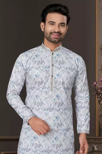 Outluk wedding collection vol 7 pintex lucknowi cotton kurta pajama for men