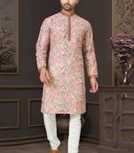 Outluk wedding collection vol 7 pintex lucknowi cotton kurta pajama for men