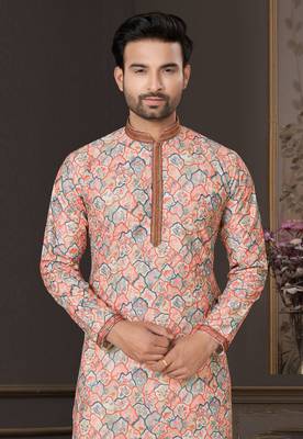 Outluk wedding collection vol 7 pintex lucknowi cotton kurta pajama for men 2
