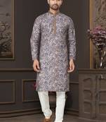 Outluk wedding collection vol 7 pintex lucknowi cotton kurta pajama for men