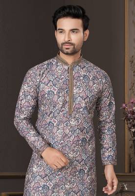 Outluk wedding collection vol 7 pintex lucknowi cotton kurta pajama for men 2