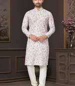 Outluk wedding collection vol 7 pintex lucknowi cotton kurta pajama for men