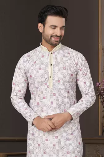 Outluk wedding collection vol 7 pintex lucknowi cotton kurta pajama for men