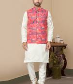 Outluk wedding collection vol 9 cotton modi jacket kurta pajama for men
