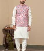 Outluk wedding collection vol 9 cotton modi jacket kurta pajama for men