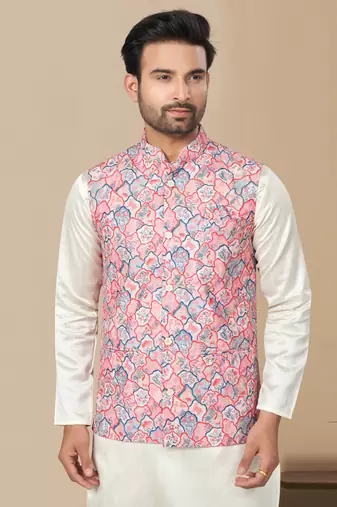 Outluk wedding collection vol 9 cotton modi jacket kurta pajama for men