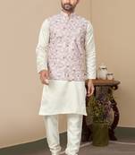 Outluk wedding collection vol 9 cotton modi jacket kurta pajama for men
