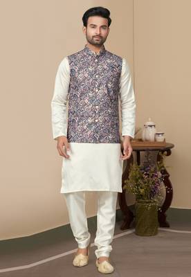 Outluk wedding collection vol 9 cotton modi jacket kurta pajama for men 1