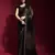 Black Sequin Embroidery Georgette Saree with Blouse