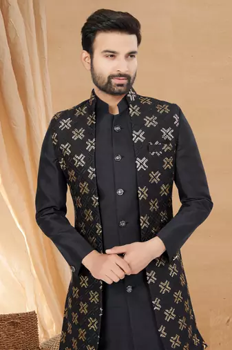 Outluk vol 126 art silk indo western for men