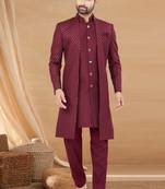 art silk indo western for men