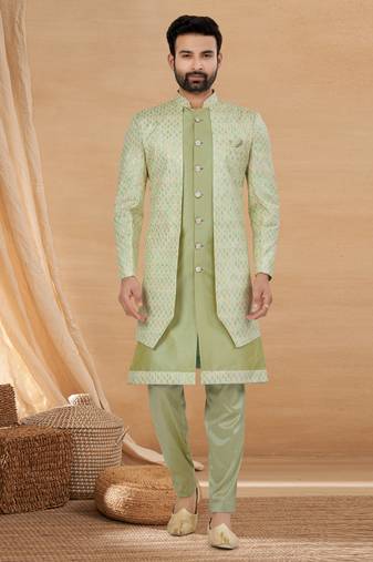 Outluk vol 126 art silk indo western for men