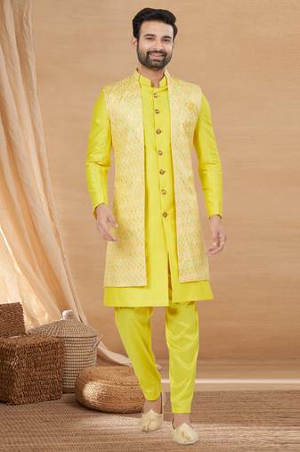 Outluk vol 126 art silk indo western for men
