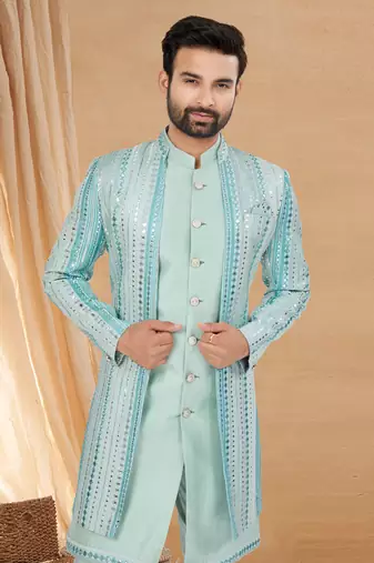 Outluk vol 126 art silk indo western for men