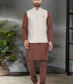 Outlook vol 127 cotton modi jacket kurta pajama for men