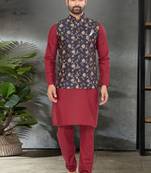 Outlook vol 127 cotton modi jacket kurta pajama for men