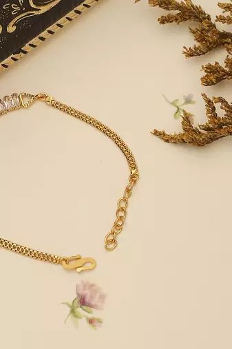 Floral-Shaped Gold Plated Bracelet