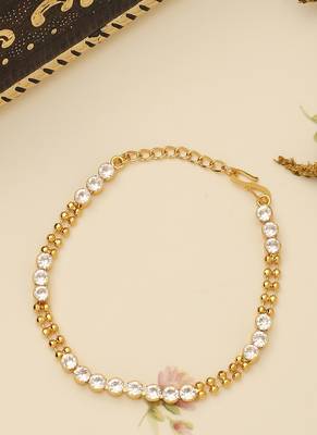 White Gold Plated Bracelet for Wedding 3