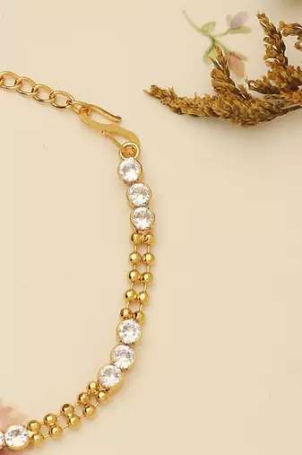 White Gold Plated Bracelet for Wedding