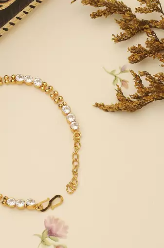 White Gold Plated Bracelet for Wedding