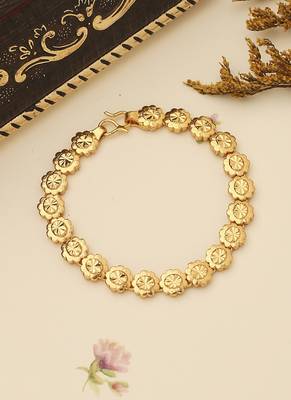 Floral Majesty Gold Plated Bracelet 1
