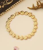 Floral Majesty Gold Plated Bracelet