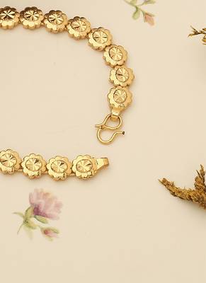 Floral Majesty Gold Plated Bracelet 3
