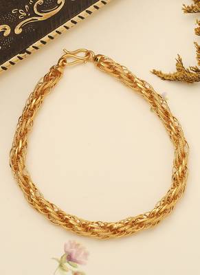 Trendy Men's Gold Plated Bracelet 1