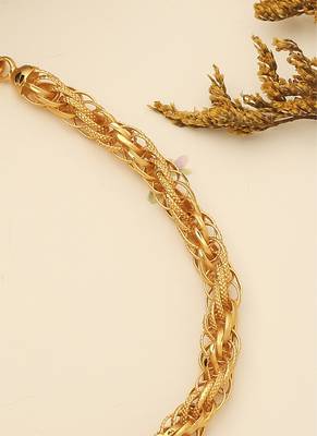 Trendy Men's Gold Plated Bracelet 2