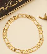 Men's Gold Plated Chain Bracelet
