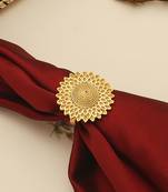 Yellow Gold Floral Rings