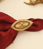 Gold Plated Oval Ring for Weddings