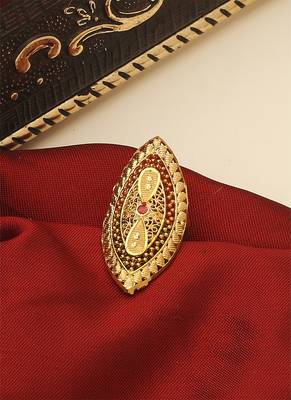 Gold Plated Oval Ring for Weddings 2