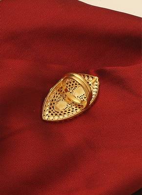 Gold Plated Oval Ring for Weddings 3