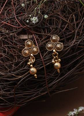 Yellow Gold-Plated Necklace Set for Wedding Glamour 4