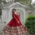 Maroon Color Designer Trending  Georgette Gown-Dupatta Collection