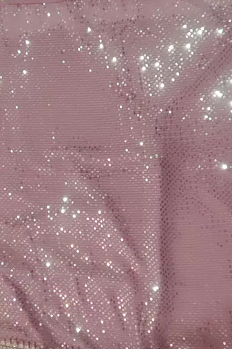 Light-Pink Georgette Lehenga Choli With Silver Sequin Embroidery