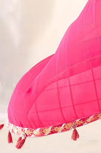MANNEQUINE PRINTED SAREE WITH BEUTYFULL LACE