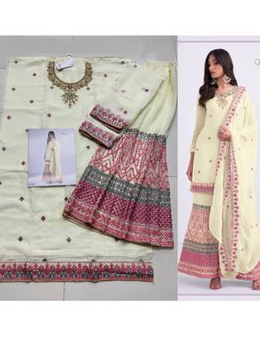 Cream pakistani-salwar-kameez 4