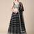 Black Sequence with Thread Zari Embroidery Georgette Lehenga Choli with Dupatta