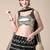 Black Sequence with Thread Zari Embroidery Georgette Lehenga Choli with Dupatta