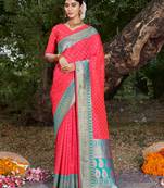 Urvashi Faux Banarasi Silk  Festive Wear Saree