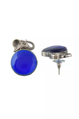 silver plated elephant purple american diamond
