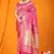 Women's Rani Pink Faux Kanjivaram Silk Zari Woven Saree with Blouse