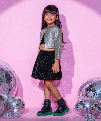 Sliver shrug and skirt with bustier co-ordinate set 2